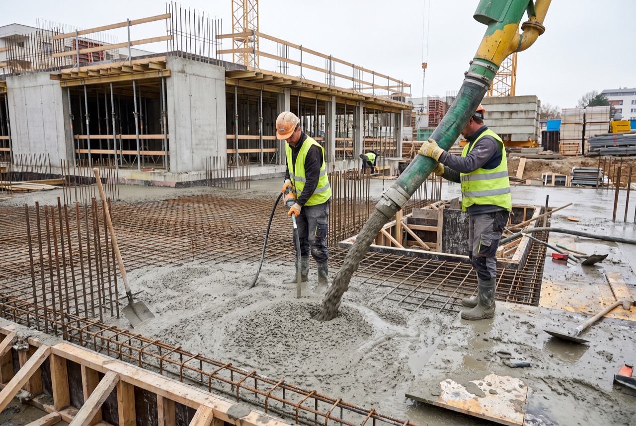 Betonski radovi — betoniranje temeljne ploče
